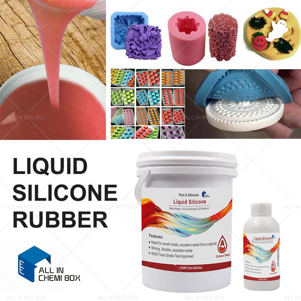 SH25 Liquid Silicone Rubber Mould Making Kit 100 3 Mix - 1Kg 2Kg 5Kg 10Kg Blue