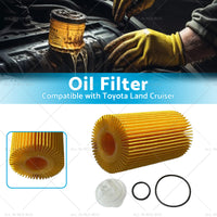 Oil Filter Suitable for Toyota Land Cruiser 200 Series 4. 5 Diesel V8 R2651P