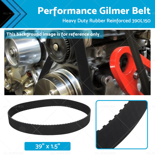 {{ Performance Gilmer Belt 39 inch  x 1. 5 inch  390L150 Heavy Duty Rubber Reinforced }} - Buy Car Parts Online at {{ Kaka Auto Parts }}.