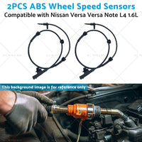 2x Front L or R ABS Wheel Speed Sensor Suitable for  Versa 12-19 Versa Note 14-19