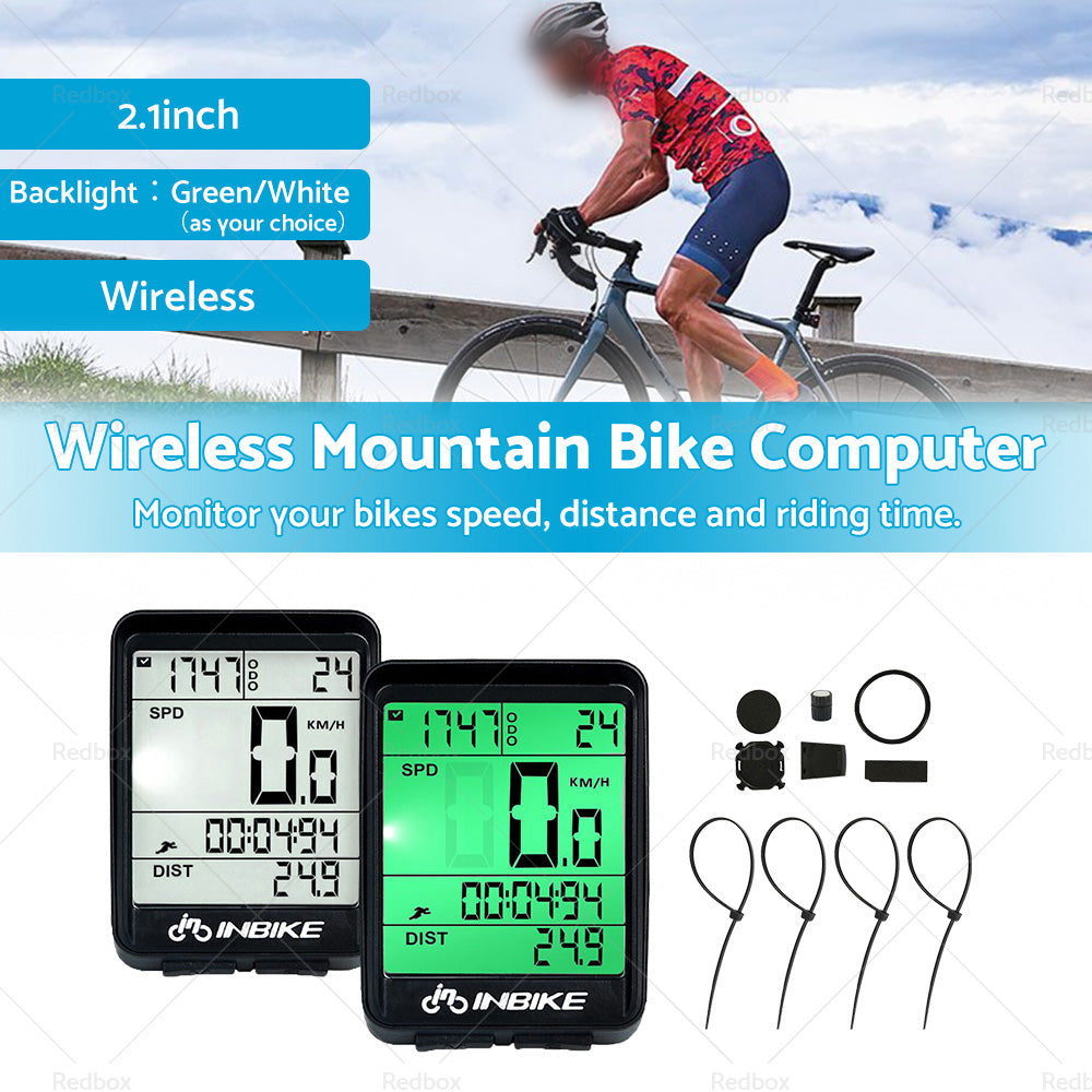 Wireless Cycling Bike Bicycle LCD Cycle Speedometer Computer Odometer Waterproof