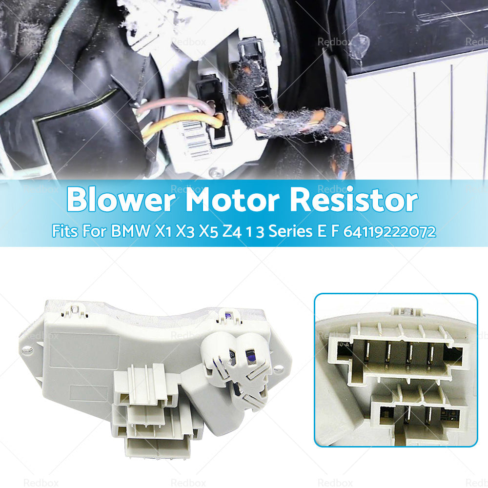 Blower Motor Resistor Fits For BMW X1 X3 X5 Z4 1 3 Series E F 04-17 64119222072