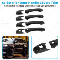 8pcs Exterior Door Handle Covers Trim Suitable for Jeep Grand Cherokee Chrysler