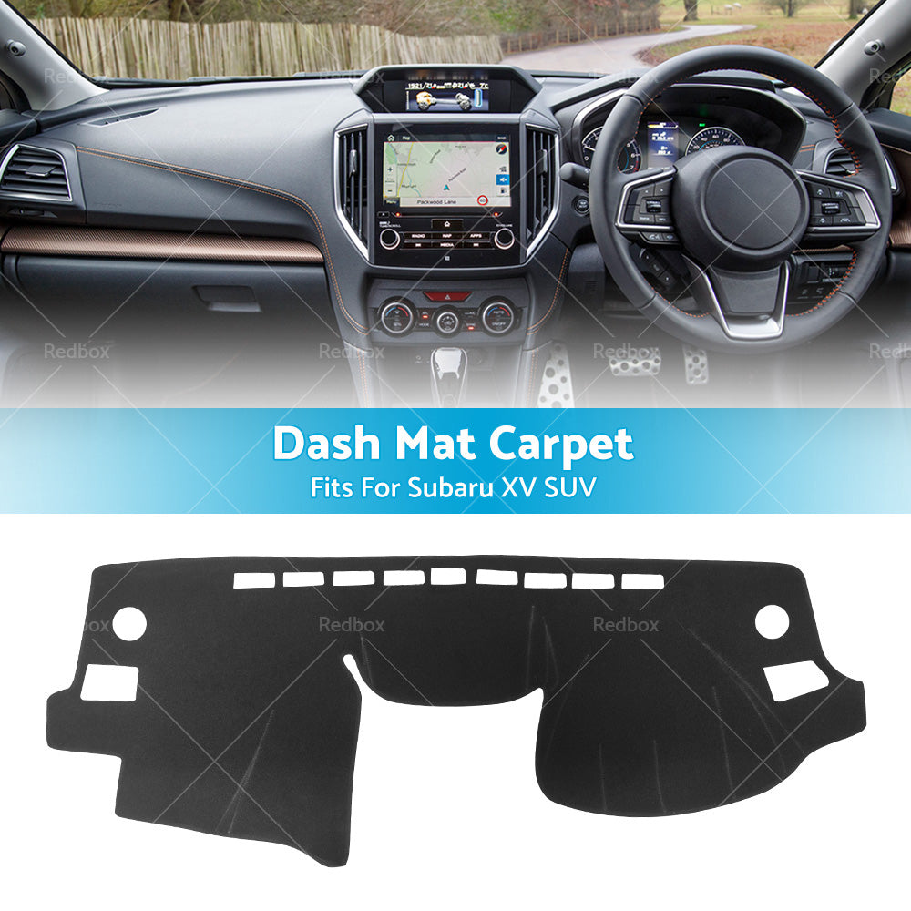 Dash Mat Fits For Subaru XV SUV 2012-2017 Dash Board Sun Cover Non-slip Black