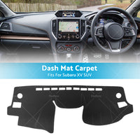 Dash Mat Fits For Subaru XV SUV 2012-2017 Dash Board Sun Cover Non-slip Black