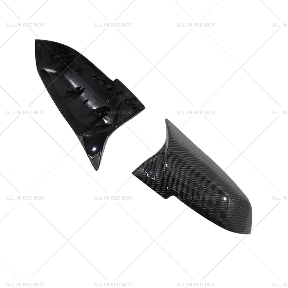 Carbon Fibre Side Mirror Cover Caps Suitable for  BMW F20 F21 F22 Series 1 2 3 4