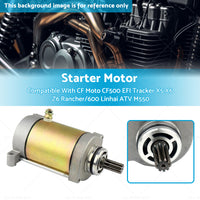 Starter Motor Suitable For CF Moto CF500 Tracker X5 X6 Z6 Linhai ATV M550