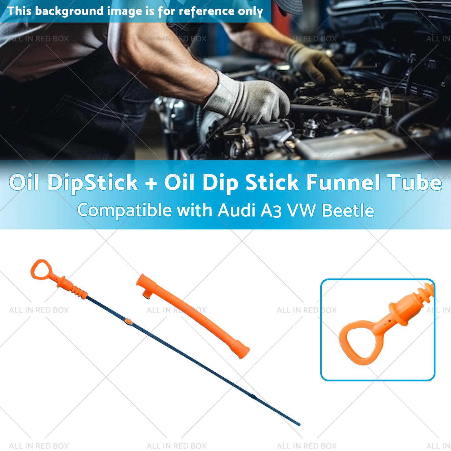 Oil DipStick  Oil Dip Stick Funnel Tube Suitable for 98-10 Audi A3 VW Beetle