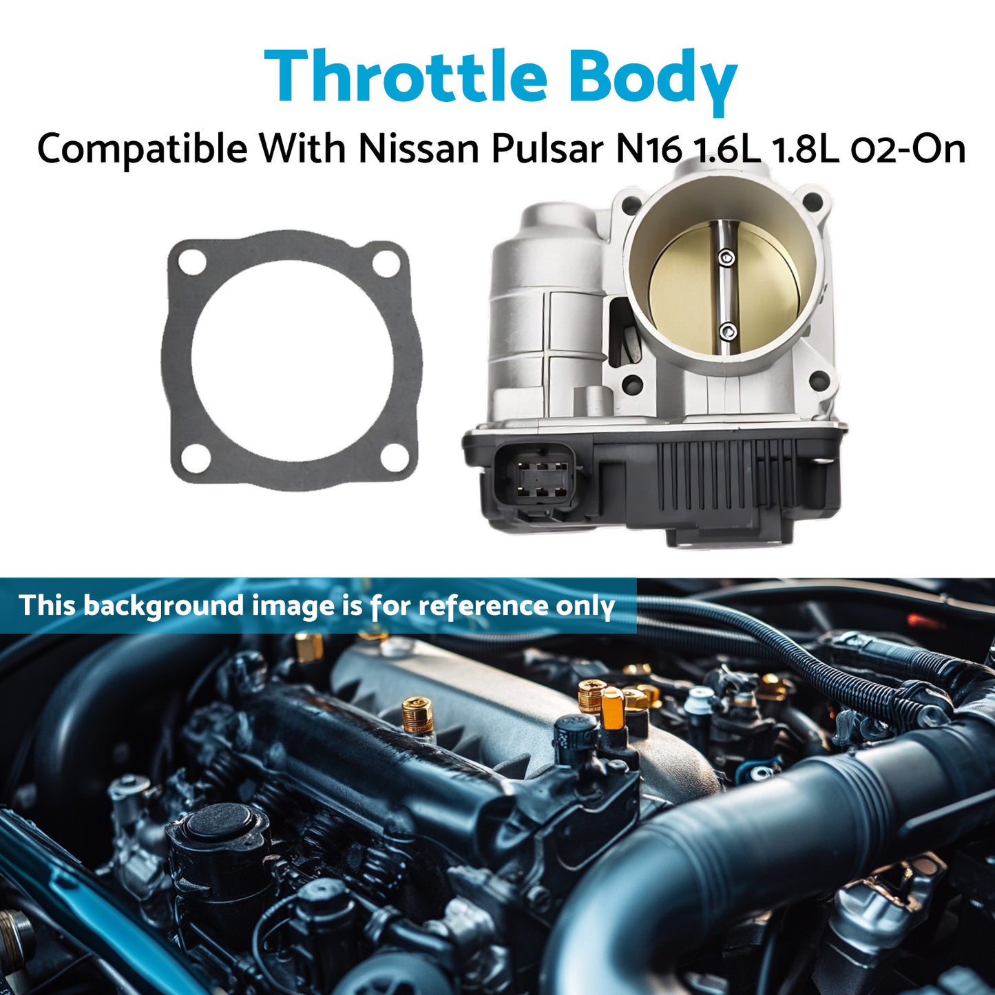 Throttle Body Suitable For Nissan Pulsar N16 Sedan Hatch 1.6L 1.8L 2002-On