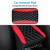 Universal Car Armrest Cushion Cover Center Console Box Pad Protector PU Leather