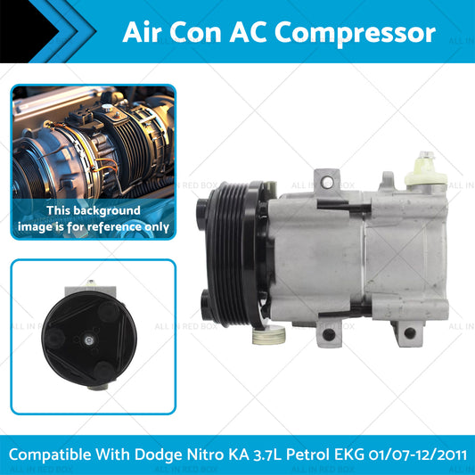 Air Con AC Compressor Suitable for Dodge Nitro KA 3.7L Petrol EKG 01/07-12/2011