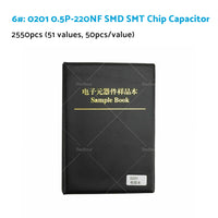 1x 0201/0402/0603/0805/1206 SMD/SMT Capacitor Chip Resistor Samples Book Kit