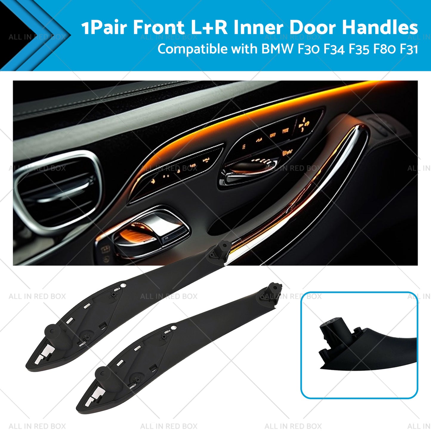 2x Front LR Inner Door Handles Suitable For BMW F30 F34 F35 F80 F31 51417279311