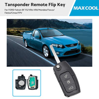 Transponder Remote Key for Ford BF FG Falcon Territory Mondeo FPV Focus Fiesta