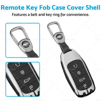 Zinc Alloy Remote Key Fob Case Cover Shell Suitable For Chery Omoda 5 Black