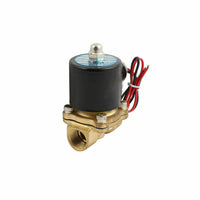 2 Way Electric Solenoid Valve Water Air Brass N/C Gas Oil Normally Closed DC 12V