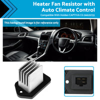 Heater Fan Resistor with Auto Climate Control Suitable For Holden Captiva CG