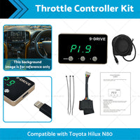 Black EVC WindBooster Throttle Controller Suitable for Toyota Hilux N80 15-21