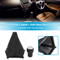 Gear Shift Knob 5 SpeedShift Boot Frame Kit Suitable For Hyundai Tucson 04-09