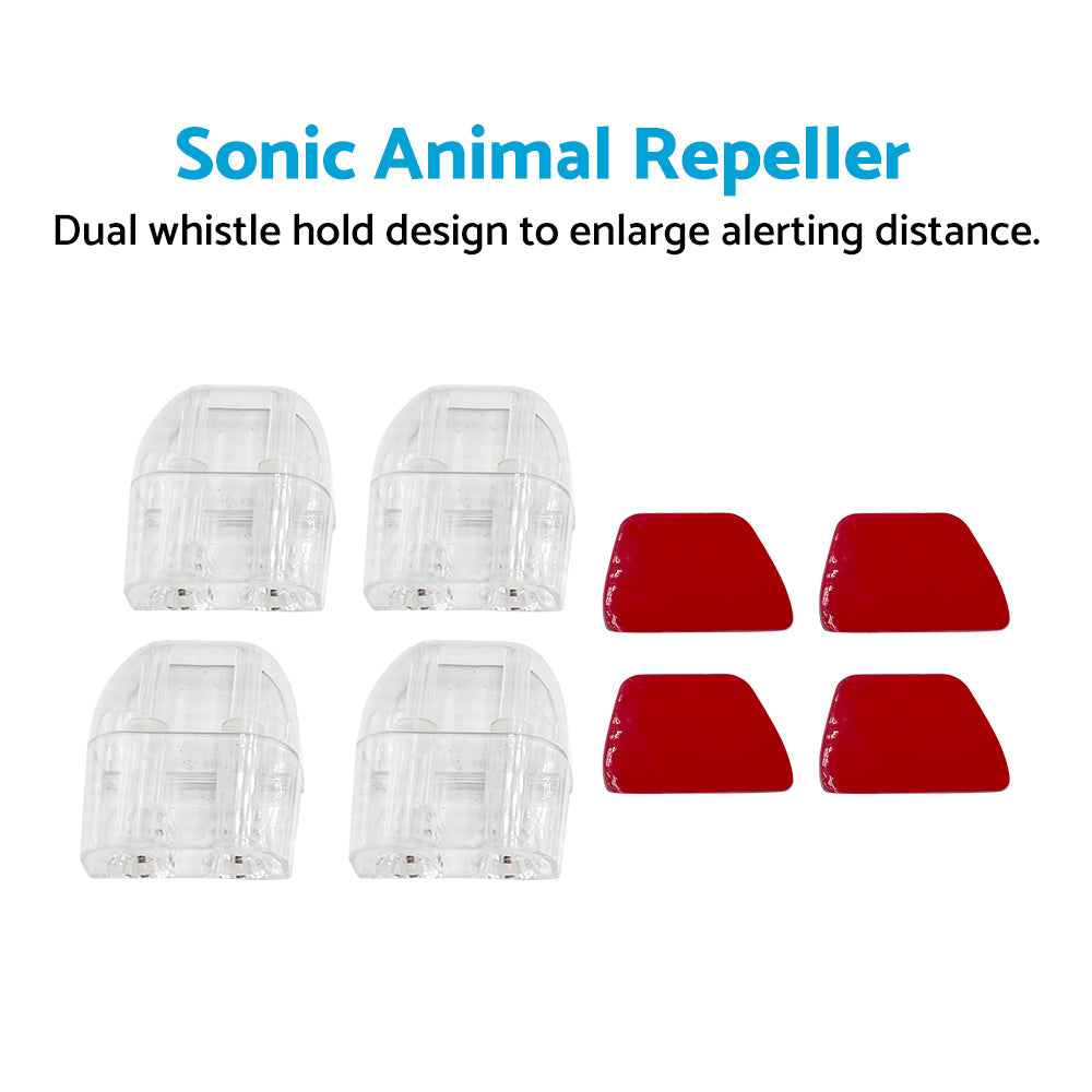 {{ 2 Pair Sonic Animal Repeller Shoo Whistle Roo Kangaroo 4WD Car Clear }} - Buy Car Parts Online at {{ Kaka Auto Parts }}.