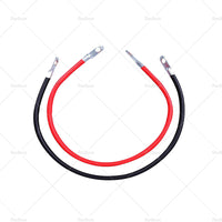 30cm Battery joiner Connector Lead DC Wire 100A 12V 24V Cable  and  lugs Red  and  Black