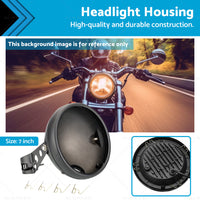 7inch Inch Motorcycle Head Light Bulb Bucket Housing Bracket Suitable For Harley