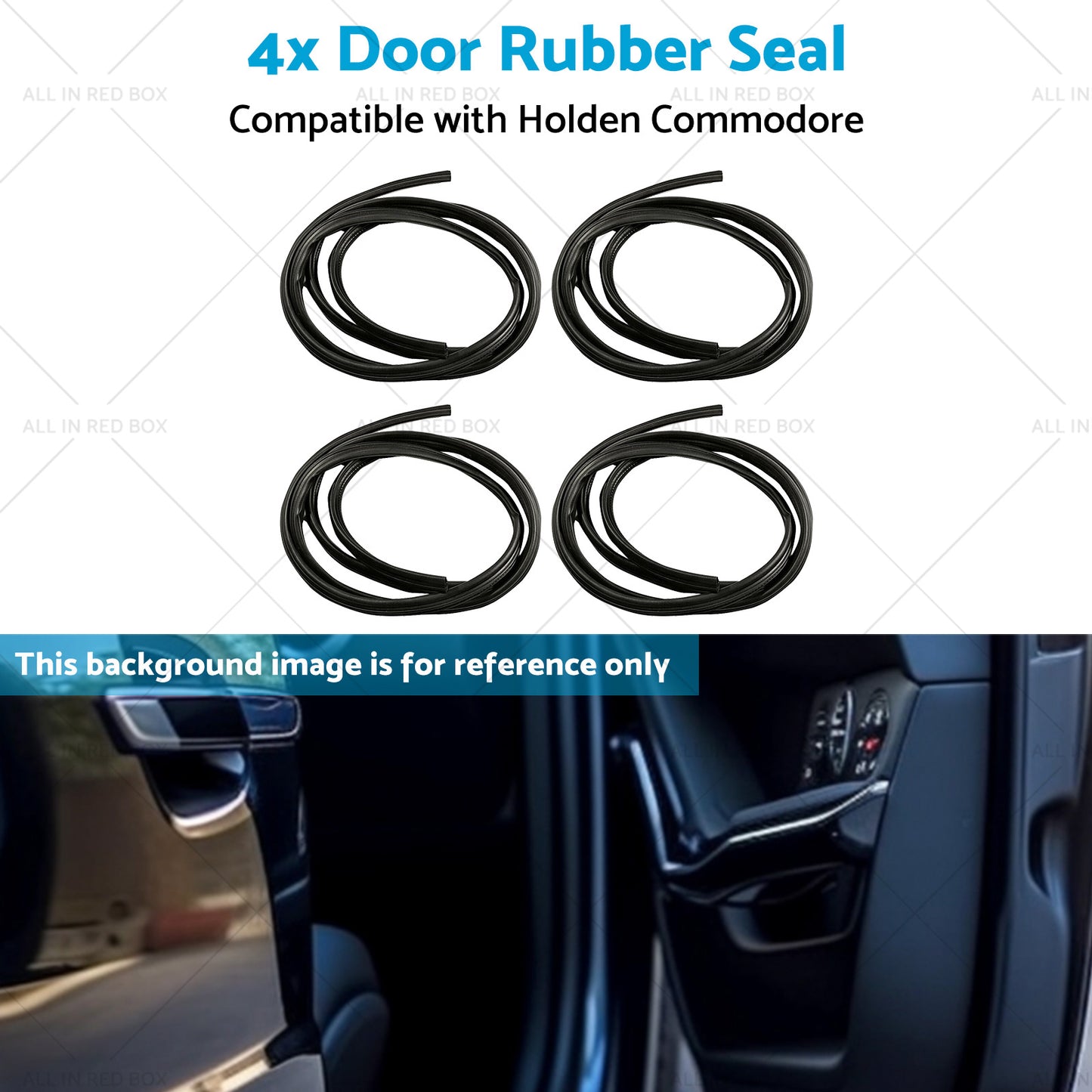 Front or Rear Door Rubber Seal Rubber Suitable for Holden Commodore VN VP VR VS 4x