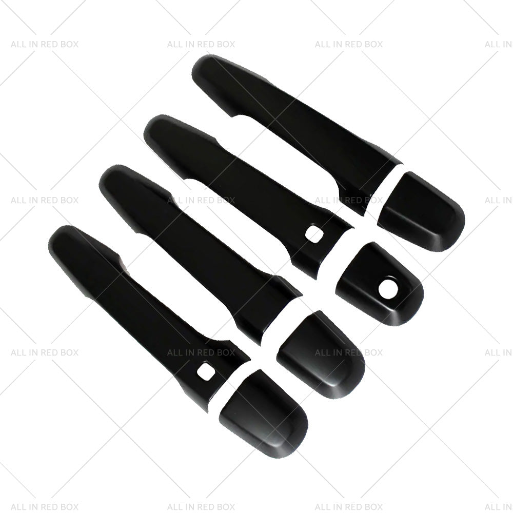 4PCS Matt Black Door Handle Cover Suitable For Mitsubishi Triton MQ MR 2015-2021