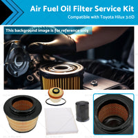 Air Fuel Oil Filter Service Kit Suitable for Toyota KUN26R Diesel Hilux 3. 0D