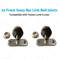 2x Front Sway Bar Link Ball Joints Suitable for Land Cruiser 98-07 48802-60050