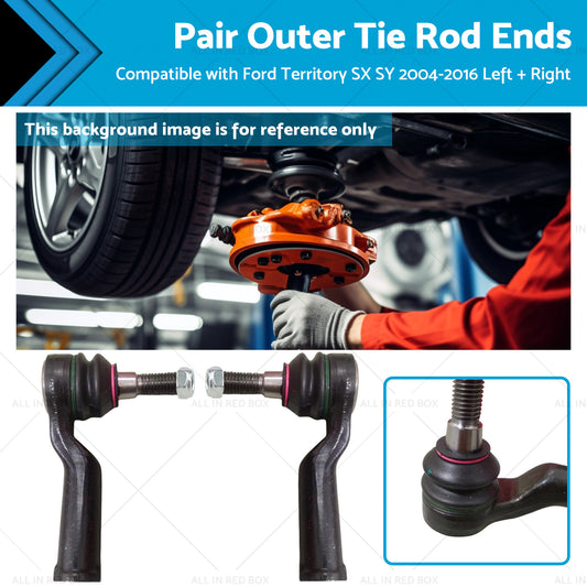 2x Steering Tie Rod Ends Suitable for Ford Territory SX SY SUV 4.0 AWD AWD 09-16