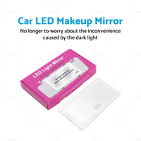 Car Sun Visor LED Makeup Cosmetic Mirror Set with 3 Type Light Touch Screen New