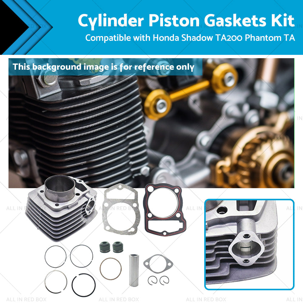 Cylinder Piston Gaskets Kit 63. 5mm Suitable For Honda 250ml ATC200 XL200 250cc