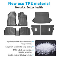 6Pcs Floor Mat Boot Liner Set 3D All-Weather Suitable For Subaru Forester 18-25