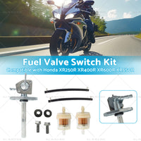 Fuel Tap Petcock Valve Switch Suitable for Honda XR250R XR400R XR600R XR650R