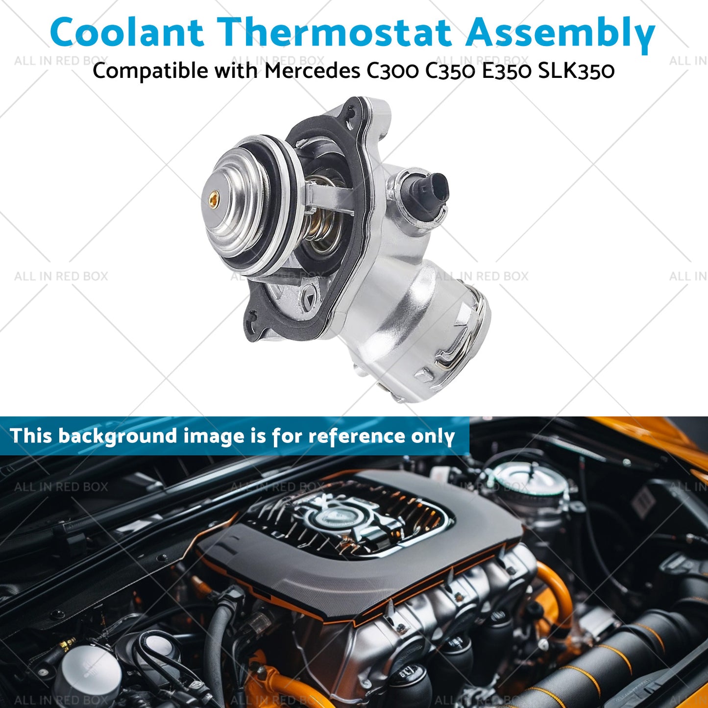 Coolant Thermostat Assembly Suitable for Mercedes C300 C350 E350 SLK350 50-12