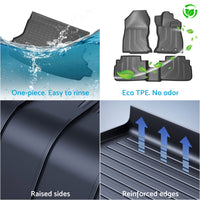 6Pcs Floor Mat Boot Liner Set 3D All-Weather Suitable For Subaru Forester 18-25