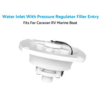 White Water Inlet with Pressure Regulator Filler Entry Fits For Caravan RV Boat