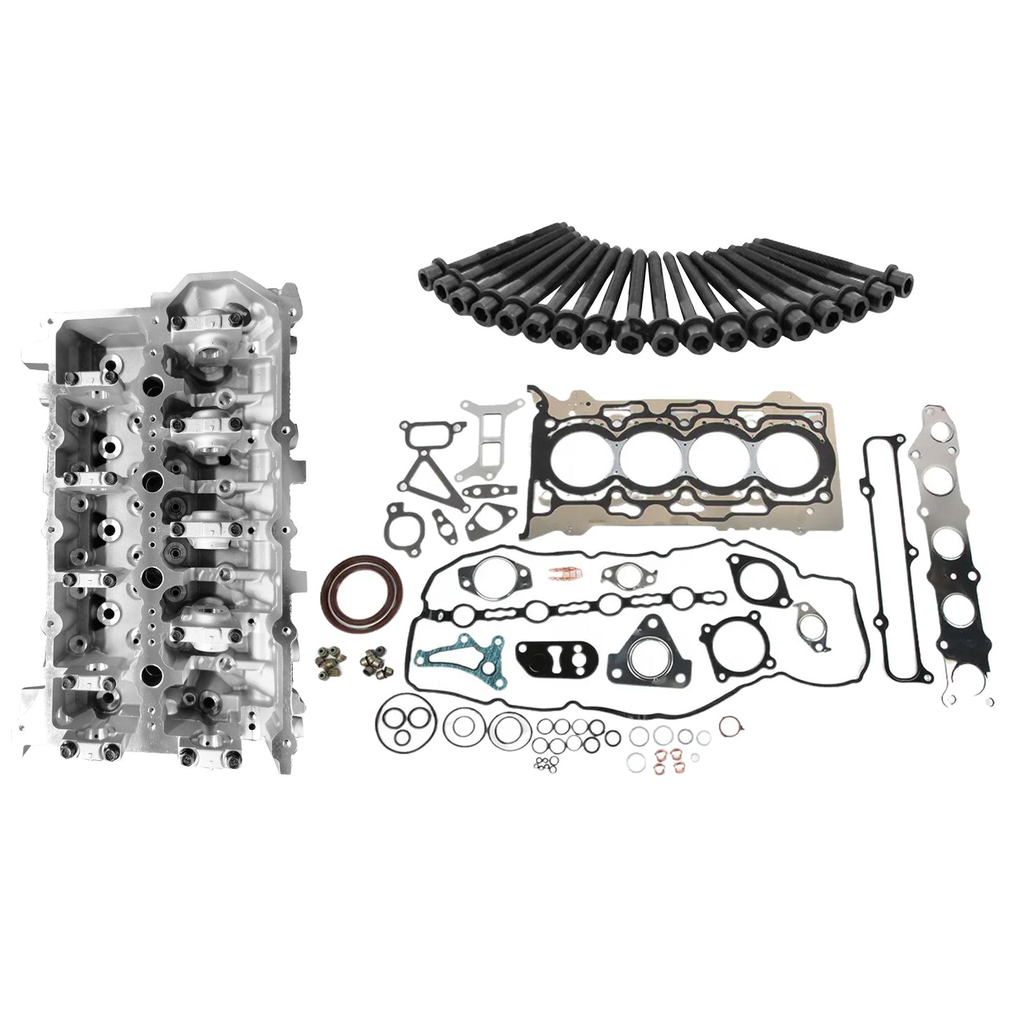 Complete Cylinder Head Kit w/ Gaskets Bolts Suitable For Mitsubishi Triton 4N15