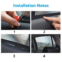 2x Triangular Window Magnetic Mesh Sunshades Suitable for Kia Carnival YP Series