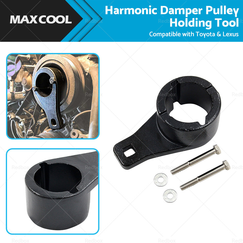 Crankshaft Crank Harmonic Damper Pulley Holding Holder Tool Suitable for Toyota