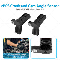 Crank  and  Cam Sensor Suitable for Nissan Pulsar N16 1. 6L 1. 8L 1999-2007 B37314M50B
