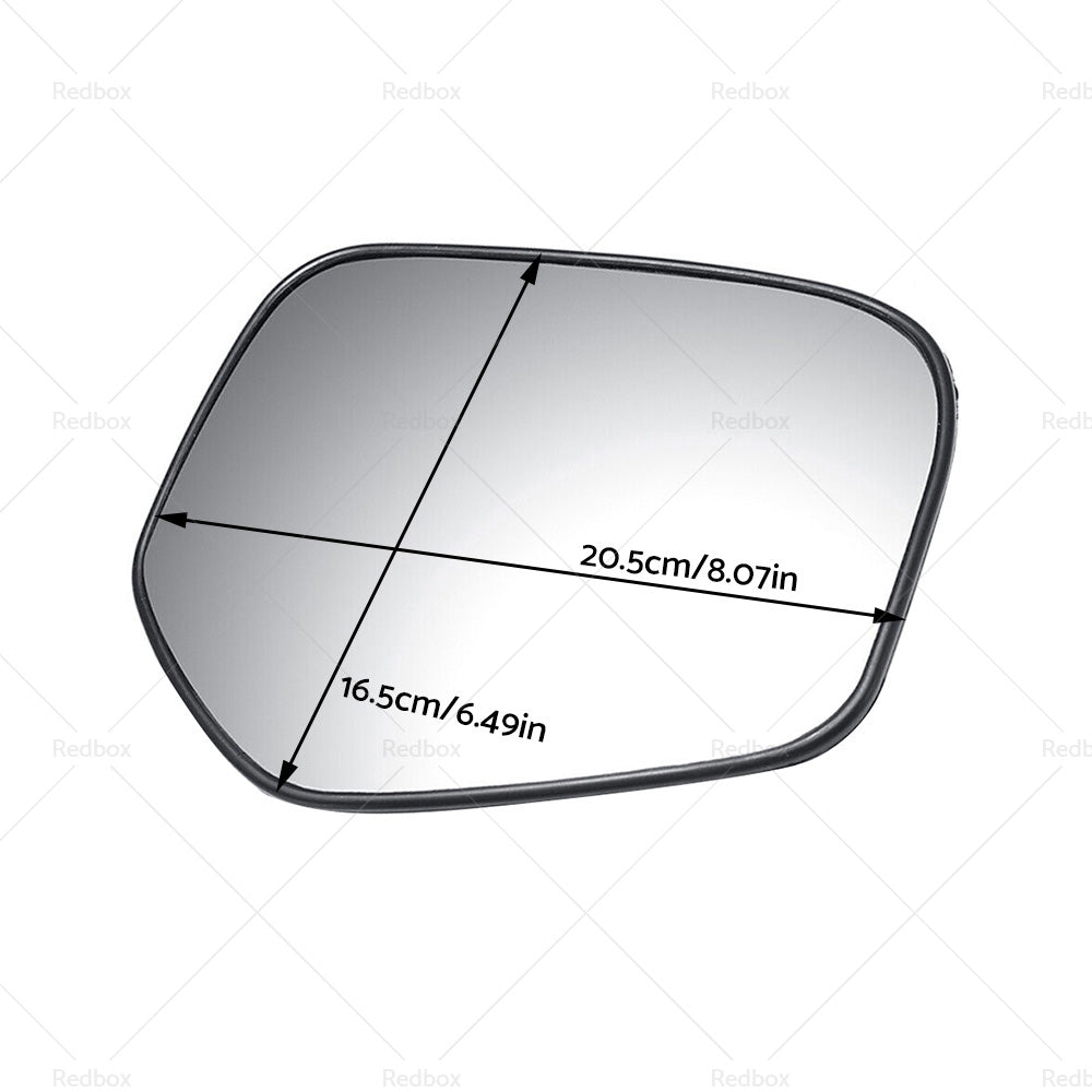 FRONT RIGHT SIDE MIRROR GLASS W  BACK PLATE SUITABLE FOR MITSUBISHI TRITON 06-15