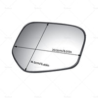 FRONT RIGHT SIDE MIRROR GLASS W  BACK PLATE SUITABLE FOR MITSUBISHI TRITON 06-15