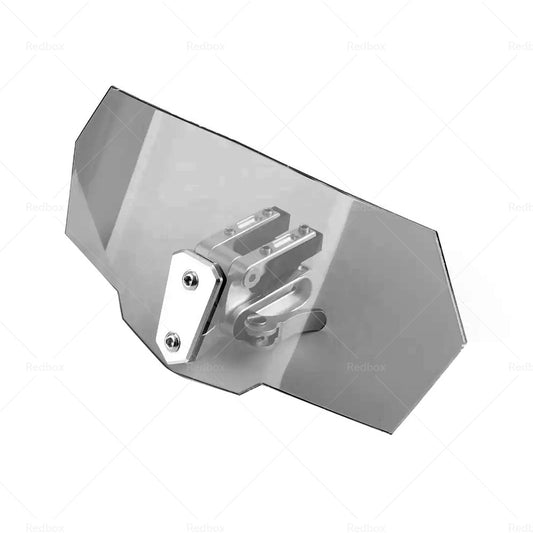 Motorcycle Windshield Clip On Extension Spoiler Wind Deflector Windscreen Smoke