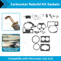 302-804844002 Carburetor Rebuild Kit Gaskets Suitable for Mercruiser 3. 0L 5. 0L