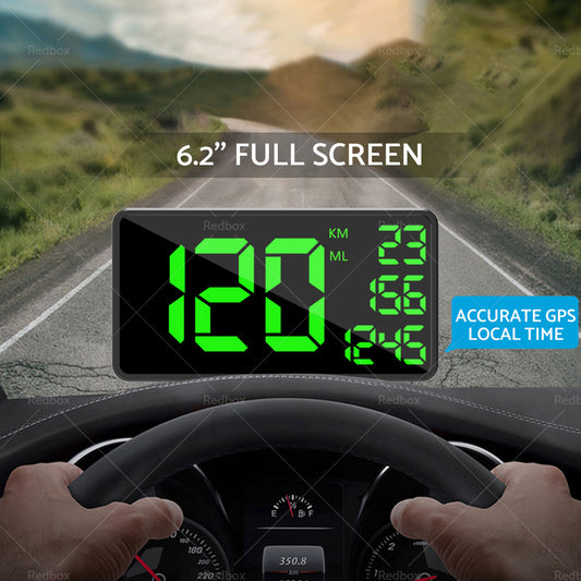 Truck GPS Speedometer 6.2inch Extend Display Odometer Overspeed Alarm MPH KMH