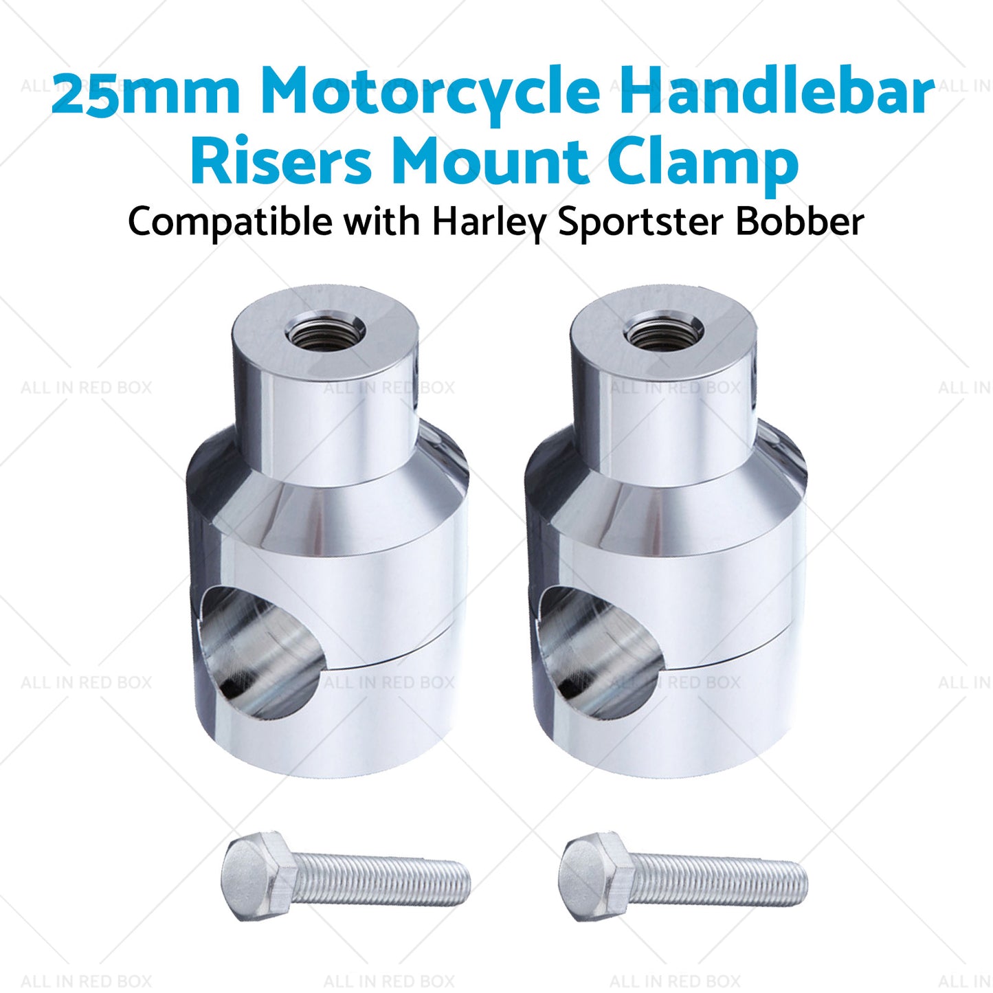 1inch Motorcycle Handlebar Risers Mount Clamp 25mm Suitable for Harley Sportster