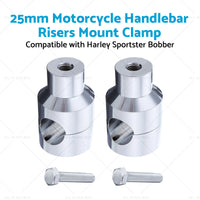 1inch Motorcycle Handlebar Risers Mount Clamp 25mm Suitable for Harley Sportster