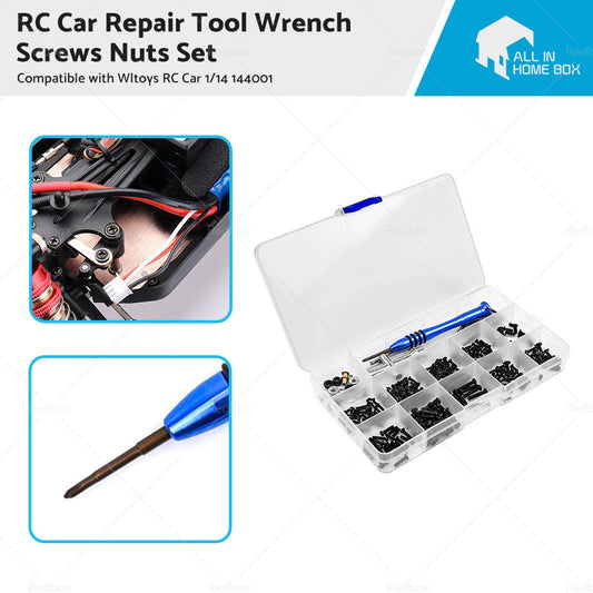 RC Car Repair Tool Wrench Screws Nuts Set Suitable For Wltoys RC Car 1 14 144001